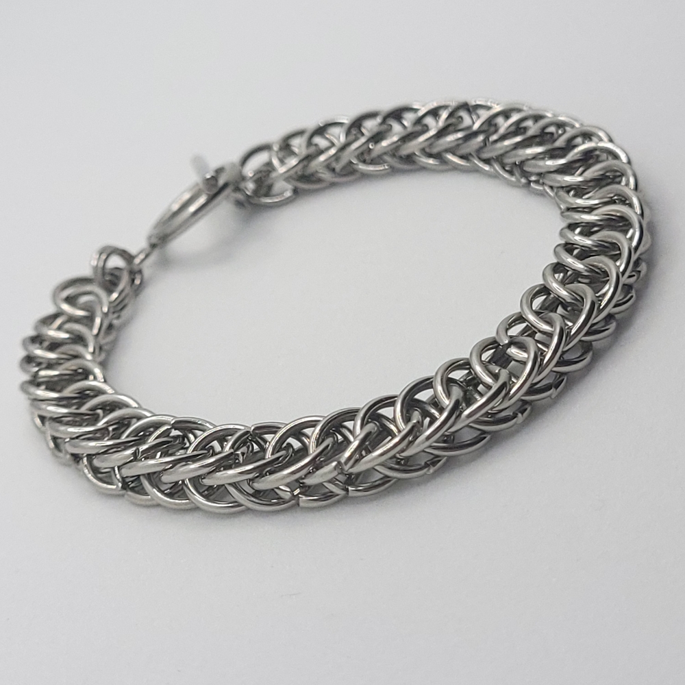 Half Persian Chainmail Bracelet In Stainless Steel